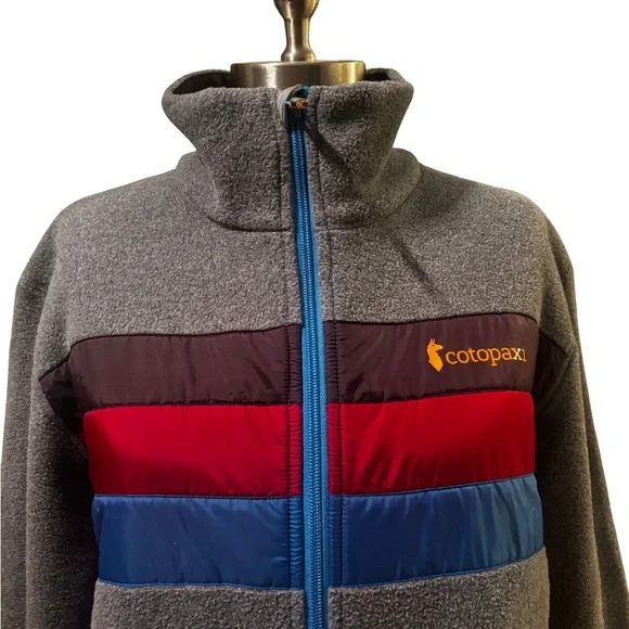 Cotopaxi Gray Fleece Jacket with Red and Blue Accents.mj0121 - Picture 2 of 11